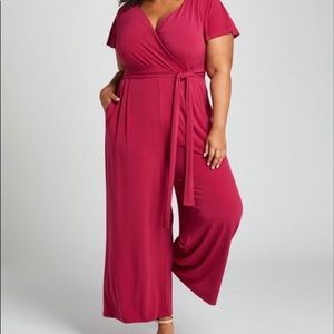 Maroon jumpsuit